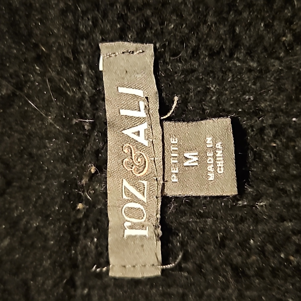 Roz & Ali Boho PM Black Asymmetric Cardigan - Picture 5 of 17